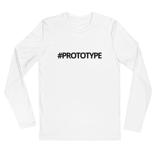 Painters Prototype Long Sleeve Fitted Crew White and Black